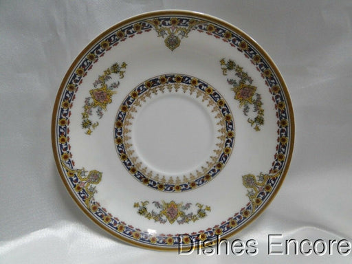 Haviland (Limoges) Oriental, Blue, Rust, Gold: 5 3/8" Saucer (s) Only