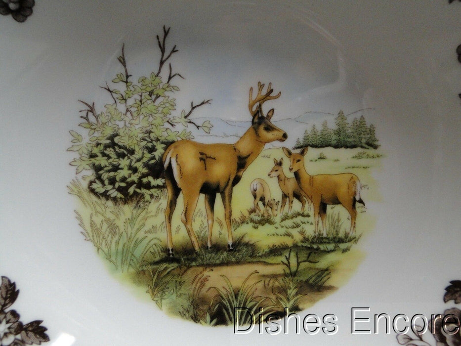 Spode Woodland Mule Deer, England: NEW Ascot Cereal / Soup Bowl, 8", Box