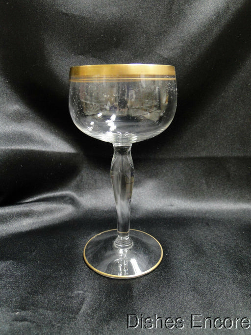 Clear w/ Double Gold Trim Gold Trim: Liquor Cocktail (s), 5 1/8" Tall -- CR#093