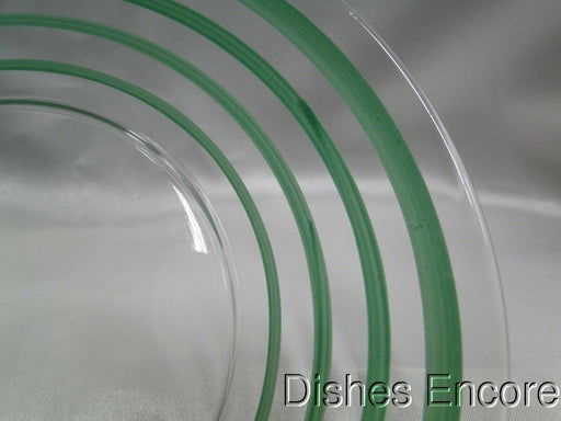 Light Green Stripes, Old Fiesta Colors: Glass Plate (s), 6 1/4"