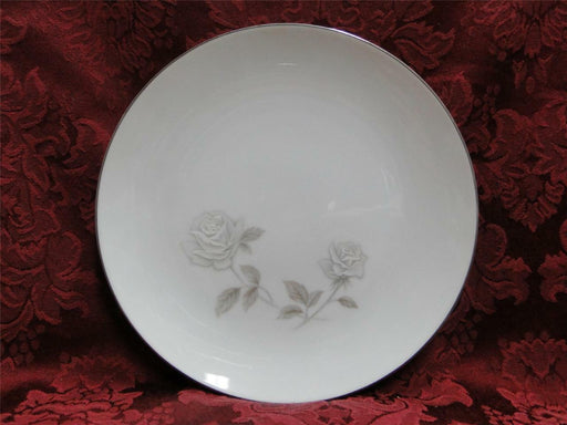 Noritake Rosay, 6216, White & Gray Roses on White: Salad Plate (s), 8 1/4"