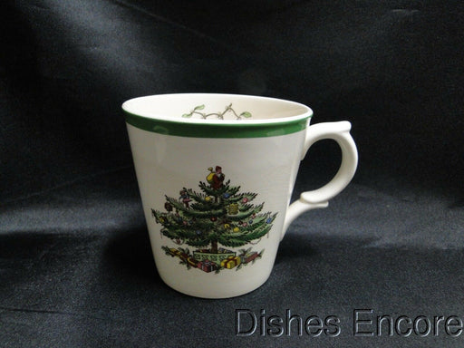 Spode Christmas Tree, Green Trim, England: "V" Shape Mug, 3 5/8" Tall, As Is