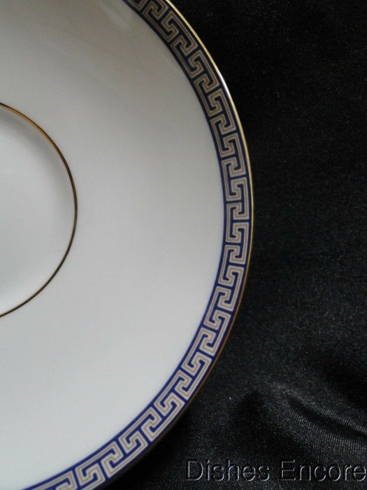 Wedgwood Palatia, White w/ Blue & Gold Greek Key: 5 3/4" Saucer Only, No Cup