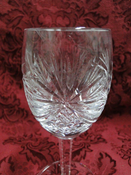 Spinning Star Cut Crystal: Wine Goblet (s), 5 3/4" Tall -- CR#051