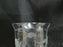 Clear w/ Gray Cut Flowers & Leaves, Optic: Flat Tumbler (s), 5 1/4" -- CR#089