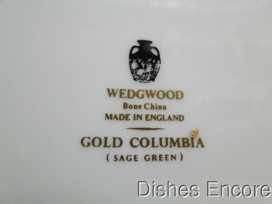 Wedgwood Gold Columbia, Sage Green, Gold Griffons: Salad Plate (s), 8 1/8"