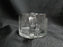 Clear w/ Gray Cut Flowers: Open Sugar Bowl & Creamer Set --  MG#163