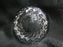 Clear w/ Cut Circles & Diamonds: Round Two Slot Ashtray, 3 1/2" x 1 1/2", MG#171