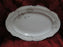 Hutschenreuther Gray Rose, Platinum Trim: Oval Serving Platter, 12 1/4"