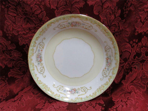 Noritake Green Edge, Swirls & Flowers on White: Coupe Soup Bowl (s), 7 1/4"