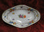 Dresden Style Royal, Floral & Gold Scrolls: Diamond Shaped Relish, 9 1/4"