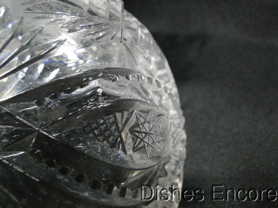 Cut Glass Bon Bon w/ Handle, MG#148, 6 1/2", As Is