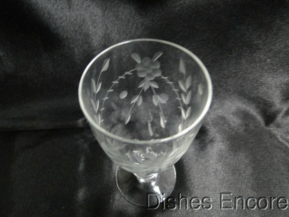 Clear Crystal Wine Goblets with Frosted Leaf Ball on the Stems. Stunni –  Anything Discovered