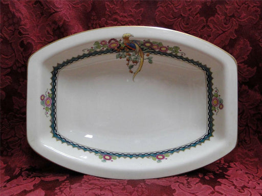 Rosenthal Troubadour 2536, Bird, Floral, Cream: Oval Serving Bowl 10 1/4" As Is