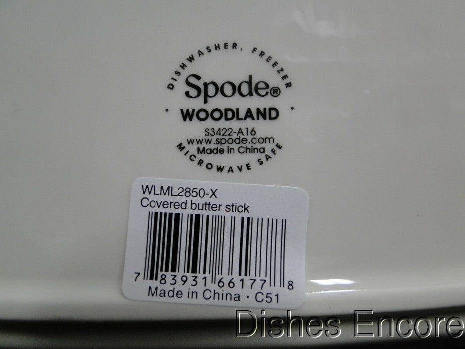 Spode Woodland Mallard Duck: NEW Covered Butter Dish w/ Lid, Box