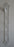 Tripar Augusta Vertical Antique White Display Rack for 4 Cup & Saucer Sets, 36"