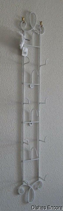 Tripar Augusta Vertical Antique White Display Rack for 4 Cup & Saucer Sets, 36"