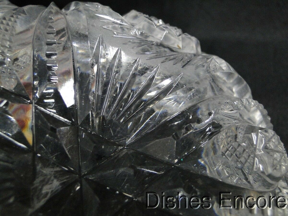 Cut Glass Bon Bon w/ Handle, MG#148, 6 1/2", As Is