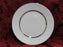Oxford (Lenox) Lexington, Platinum Rings on White: Salad Plate (s), 8"