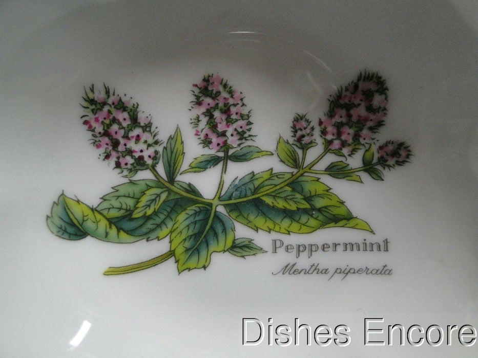Royal Worcester Worcester Herbs: Scalloped Bowl (s), 4 7/8" x 1 1/2", Peppermint
