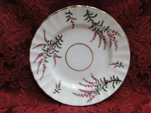 Royal Worcester Dunrobin, Purple & Pink Flowers: Bread Plate (s), 6 1/4"