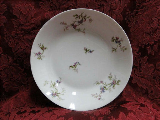 Haviland (Limoges) Fuchsia Pink & Blue Floral: Coupe Soup Bowl (s), 7 1/2"