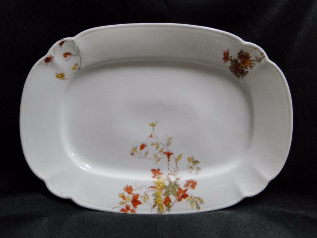 Schwalb Brothers (BSM), Coral Flowers: Oval Serving Platter, 11" x 7 7/8"