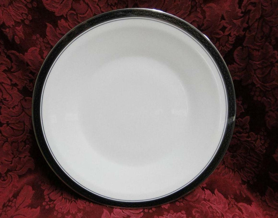 Franciscan Indigo, Black Band, Platinum: Dinner Plate (s), 10 1/2"
