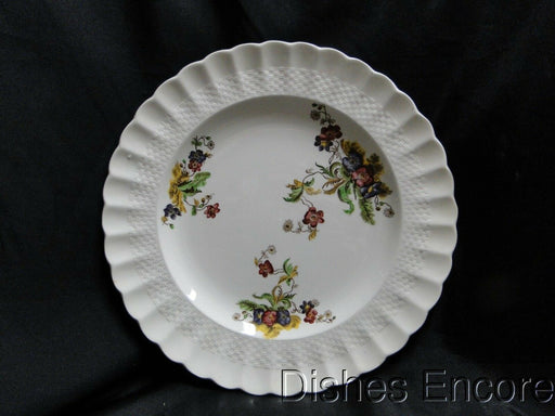 Spode Wicker Lane, Basket Weave, Florals: Dinner Plate, 10 1/2"