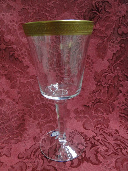 Lenox Georgetown Crystal, Gold Encrusted Trim: Wine Goblet (s), 6 1/2" Tall