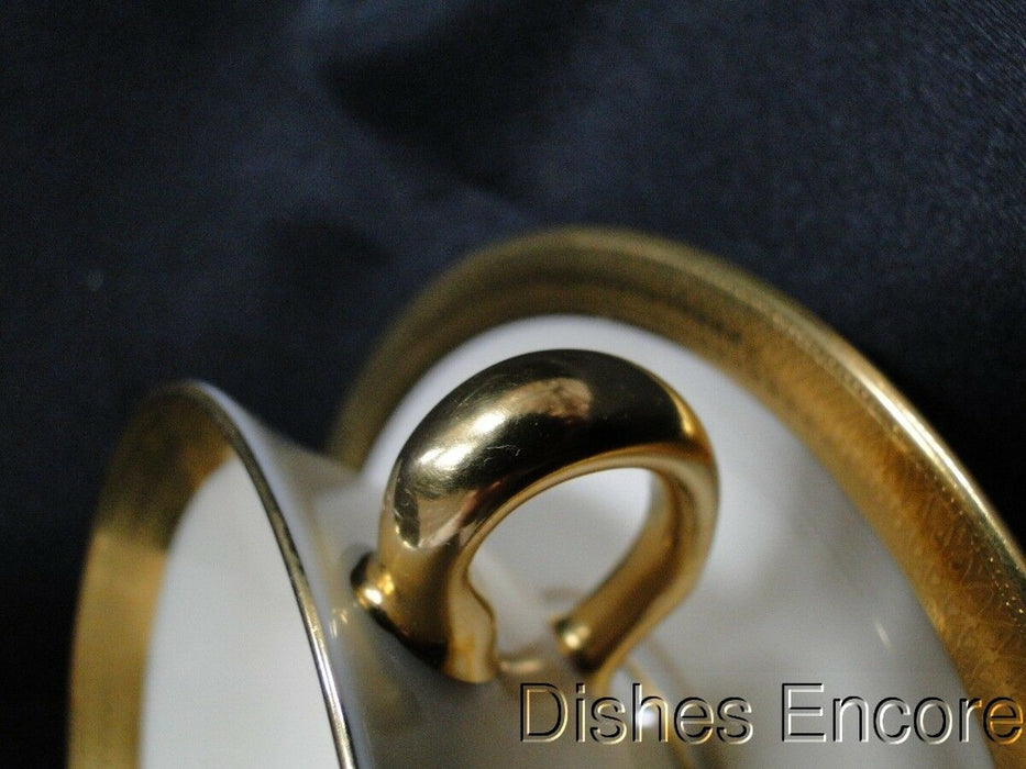 Lenox Lowell P-67 Gold Encrusted Band, Gold Backstamp: Cup & Saucer Set (s)