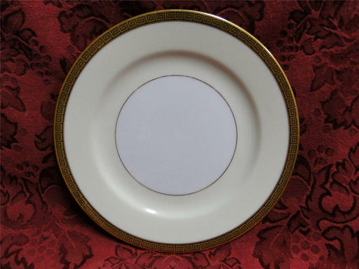 Noritake Gracewood, 4984, Greek Key on Gold Band: Bread Plate (s), 6 1/2"