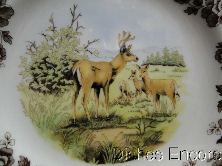 Spode Woodland Mule Deer, England: NEW Salad Plate (s), 7 3/4", Box
