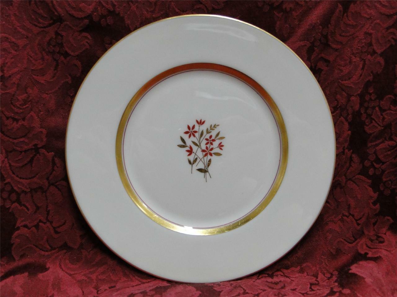 Lenox Nydia, Rust Flowers & Gold: Dinner Plate (s), 10 1/2"