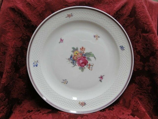 Thomas China 7144, Burgundy & Platinum Band: Round Platter, 12 1/2"