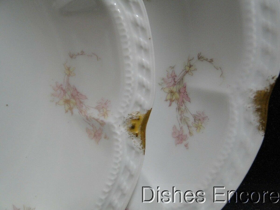Haviland (Limoges) Schleiger 247d, Pale Pink Flowers: Soup Bowl (s), 7 3/8"