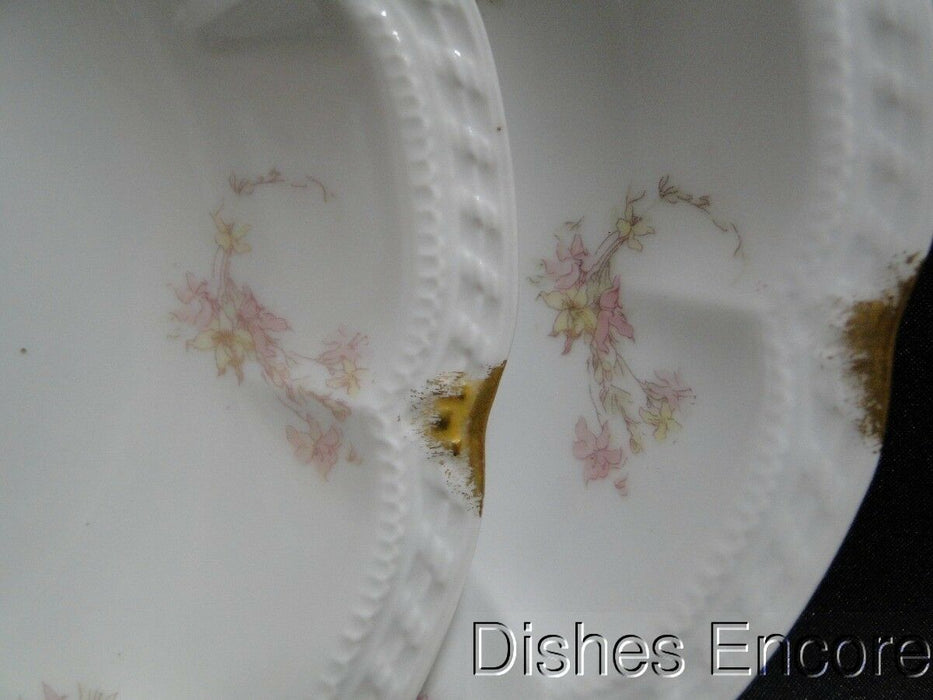 Haviland (Limoges) Schleiger 247d, Pale Pink Flowers: Soup Bowl (s), 7 3/8"