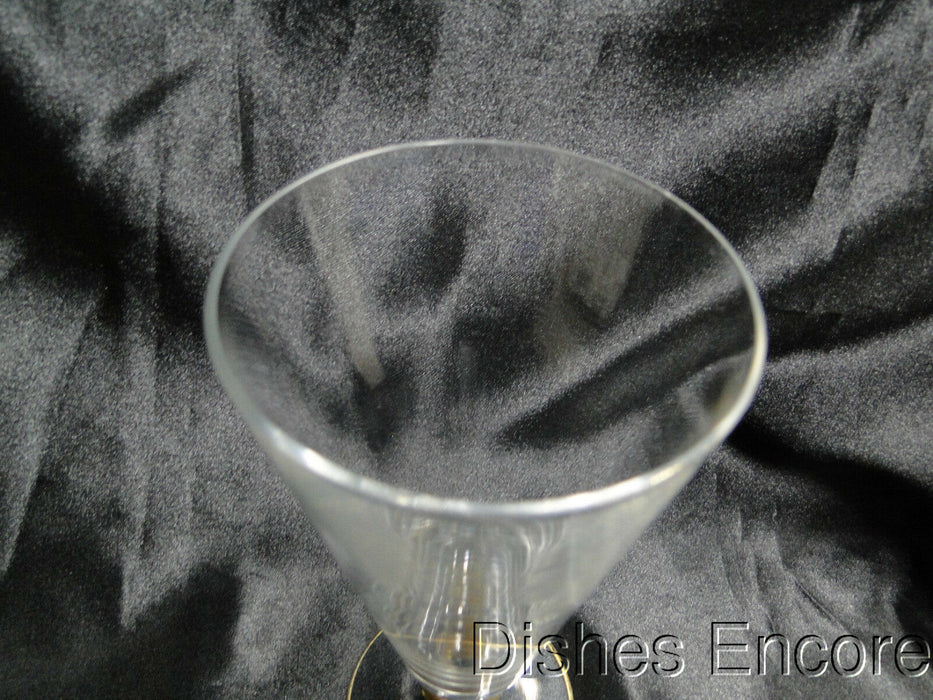 Gold Ball Stem, Gold Trim, "V" Shape: Iced Tea (s), 7 1/4" -- CR#084