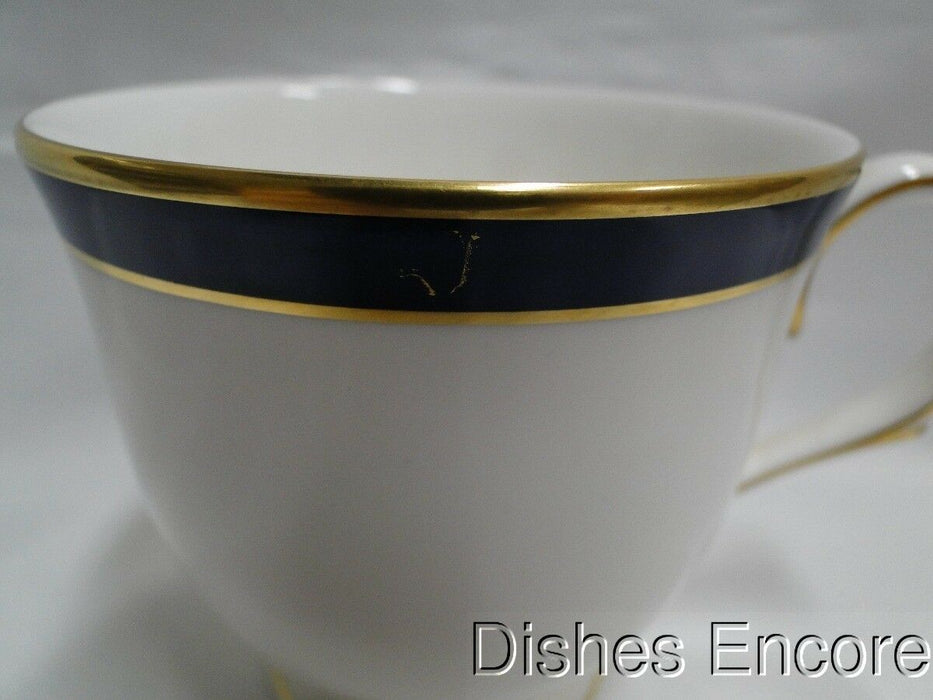 Lenox Federal Cobalt, White w/ Cobalt Band, Gold Trim: Cup & Saucer Set (s), 3"