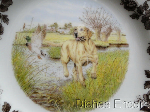 Spode Woodland Yellow Labrador Hunting Dog: NEW Salad Plate (s), 7 3/4", Box