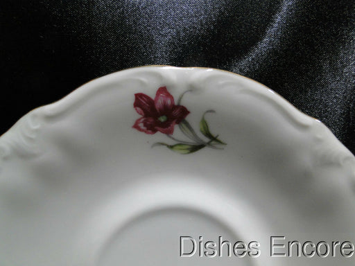 Winterling 84: Embossed Scrolls, Pink Flowers: 5 7/8" Saucer Only, No Cup