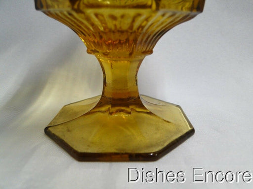 Independence Octagonal Amber: Champagne / Sherbet (s), 4" Tall