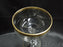 Clear w/ Double Gold Trim Gold Trim: Champagne / Sherbet, 5 5/8" Tall -- CR#093