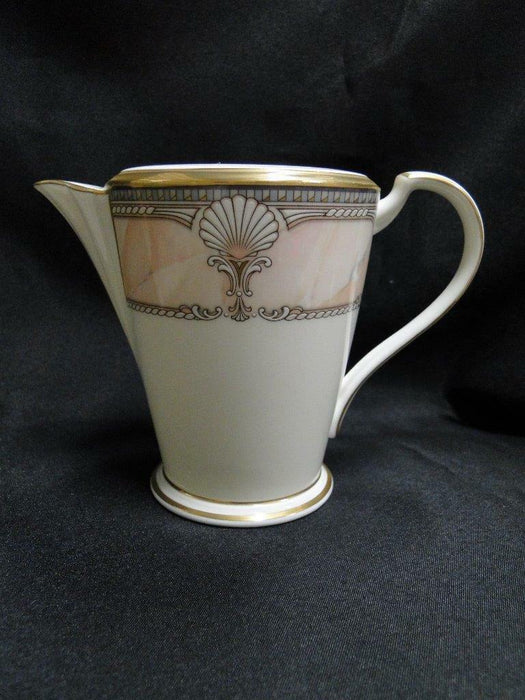 Noritake Pacific Majesty, 9771, White Shells, Pink Rim: Creamer / Cream Pitcher