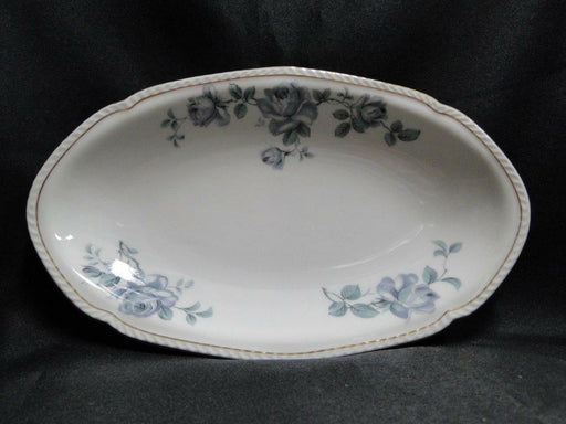 Royal Tettau Damask Rose, Blue / Green Roses: Oval Relish Dish, 9 5/8" x 5 3/4"