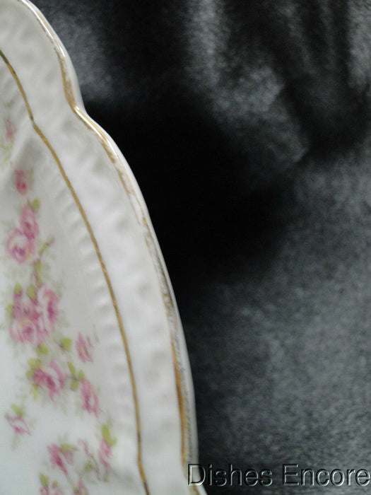 Zeh, Scherzer & Co 508, Pink Rose Garland: Oval Relish, 9" x 5 1/2"