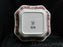 Spode Italian, Cranberry / Red Scene: NEW Square Serving Bowl, 9 1/2", Box