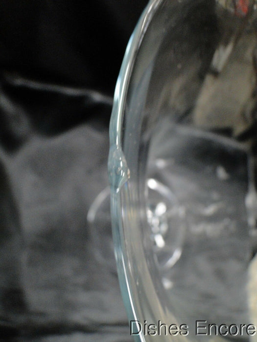 Clear w/ Smooth Body, Ball Stem: Vase (s), 13" Tall, Flaw on Edge -- MG#139