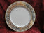 Fitz & Floyd Luxor, Buff w/ Geometric Gold Design: Dinner Plate (s), 10 3/8"