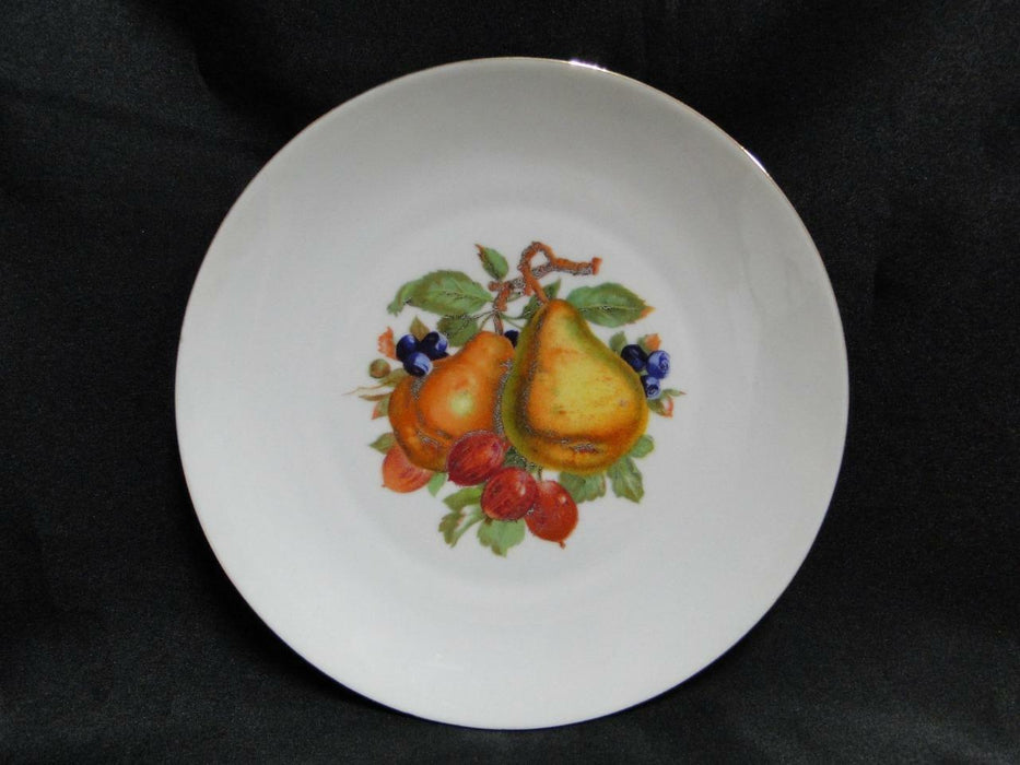 Bareuther BTH4 Fruit, Gold Trim: Pears & Berries Plate, 7 3/4"